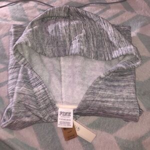 Grey and White Mixed wash PINK/VS Hoodie